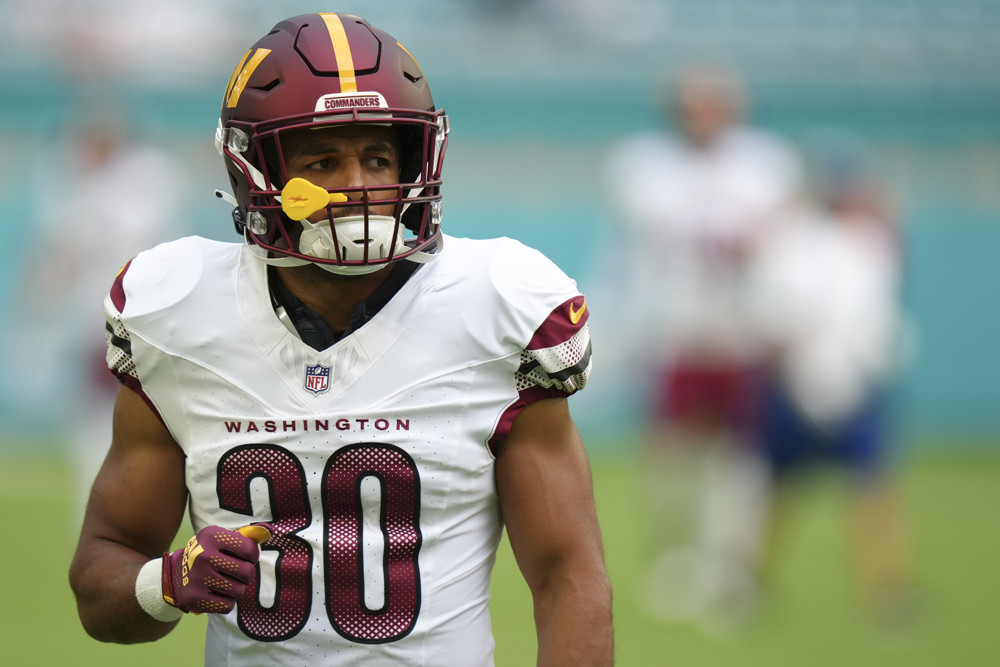 Commanders RB Austin Ekeler Suffers Season-Ending Achilles Tear